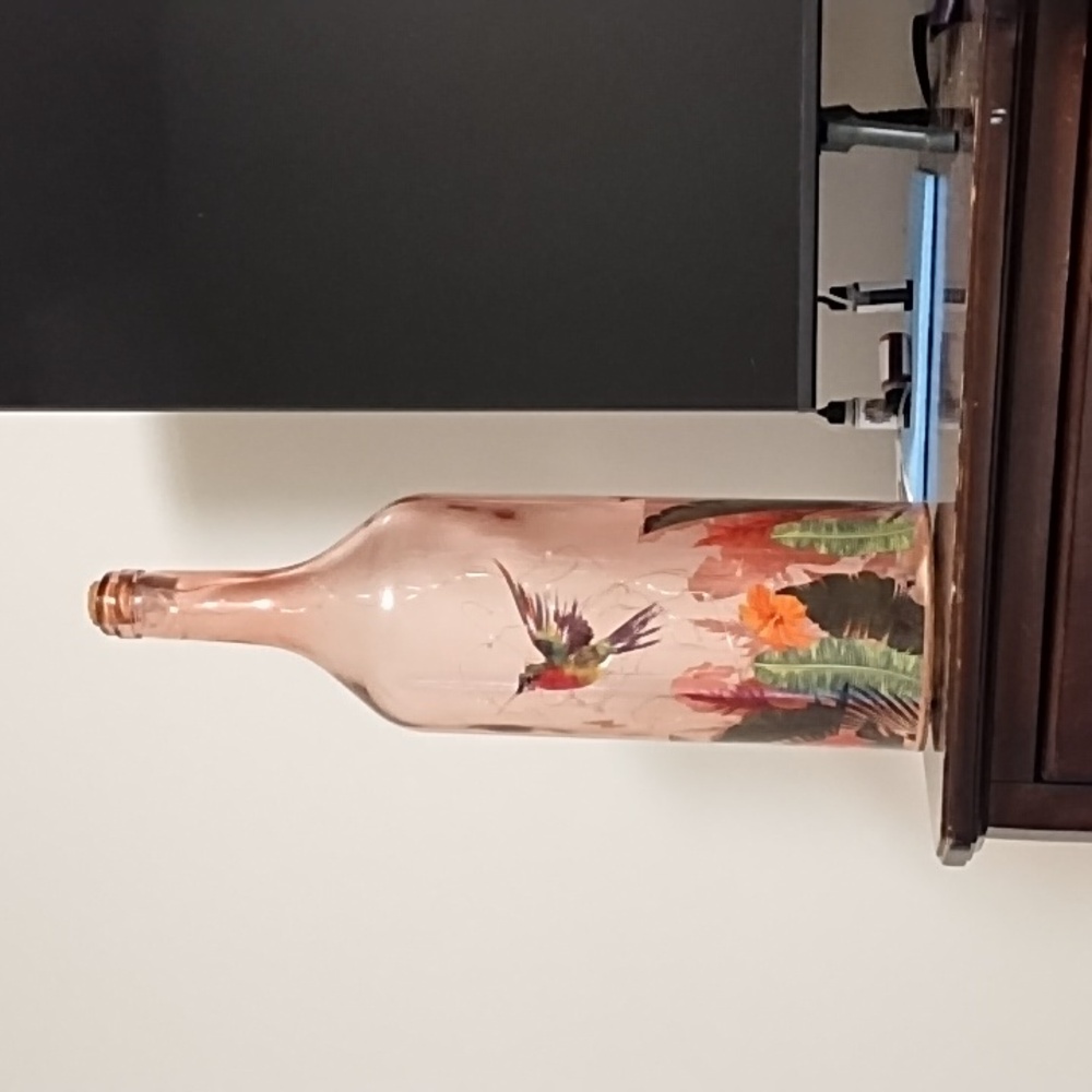Pink light up vase